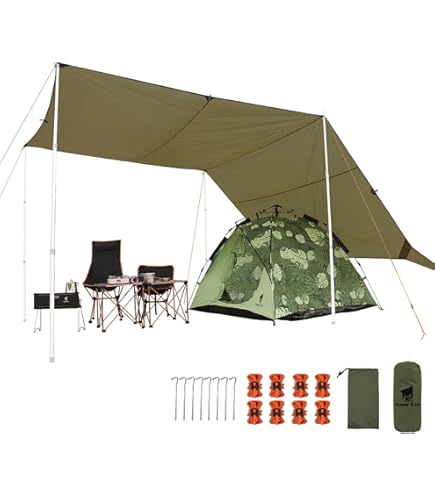 Amazon.com : Equinox Ultralite Globe Skimmer Nylon Tarp, 6'x8